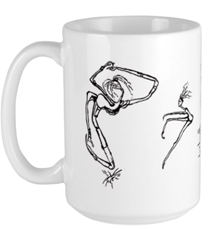 leveille mindful being mug black on white